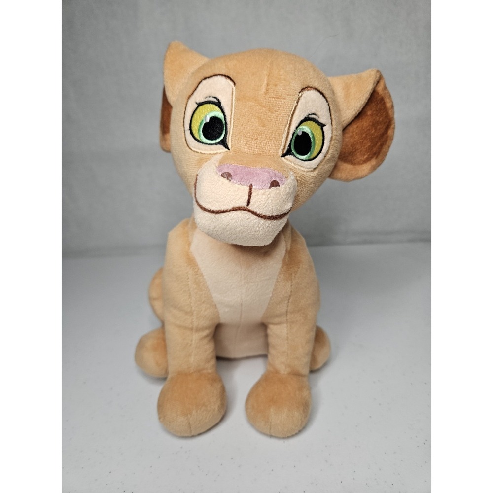 Disney Lion King Nala Cub Plush Stuffed Animal Tan Embroidered 9 Inches
